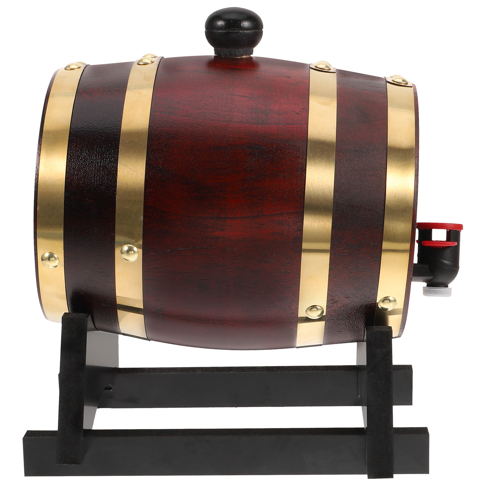 Wine Beer Liquor - 木製ワイン樽1L レッドワインホルダー ビール ウイスキー リキュールディスペンサー バー装飾樽