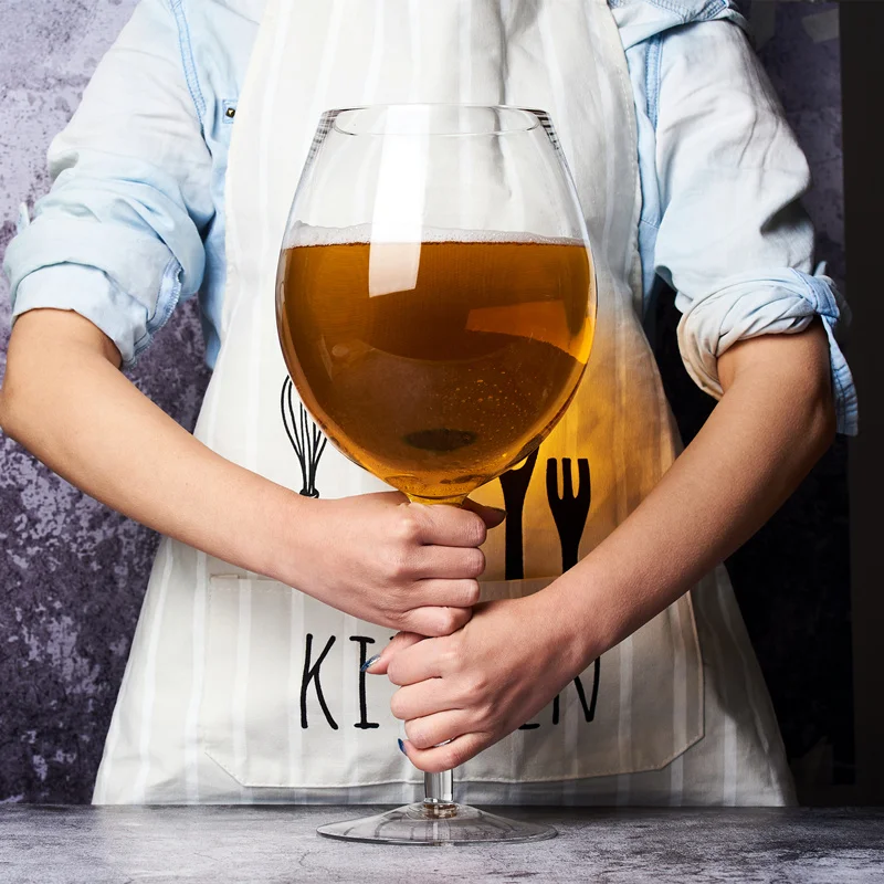 Wine Beer Liquor - 特大3000ML（106オンス）巨大ワイングラスとビールマグのセット、ウイスキーパーティー、誕生日、結婚式に最適 - リキュールグラス