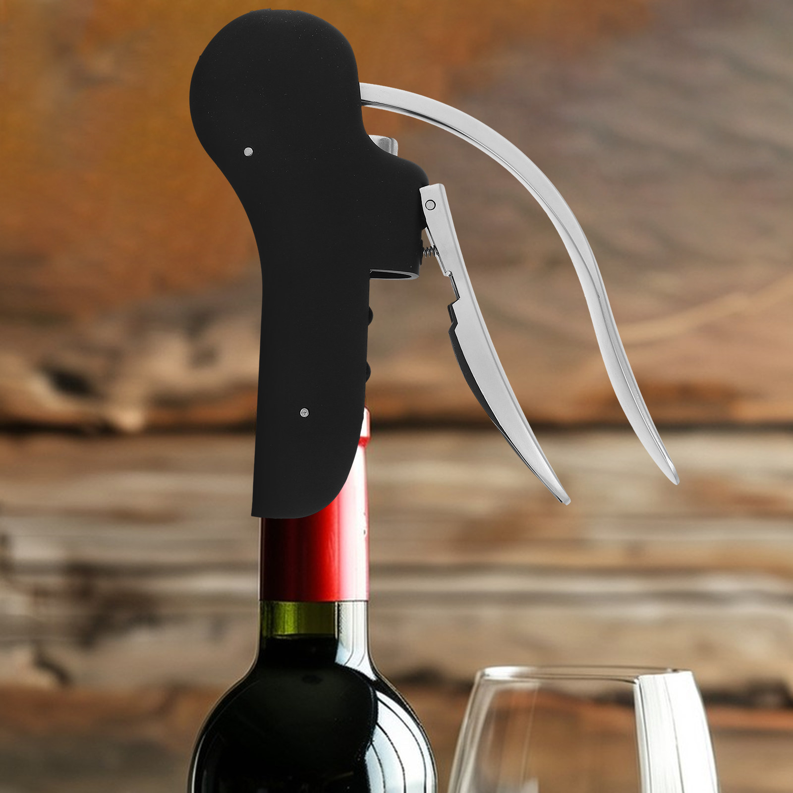 レバー式亜鉛合金ワインオープナー 人間工学に基づいたハンドル - Cork Screw Lever のレビューと価格