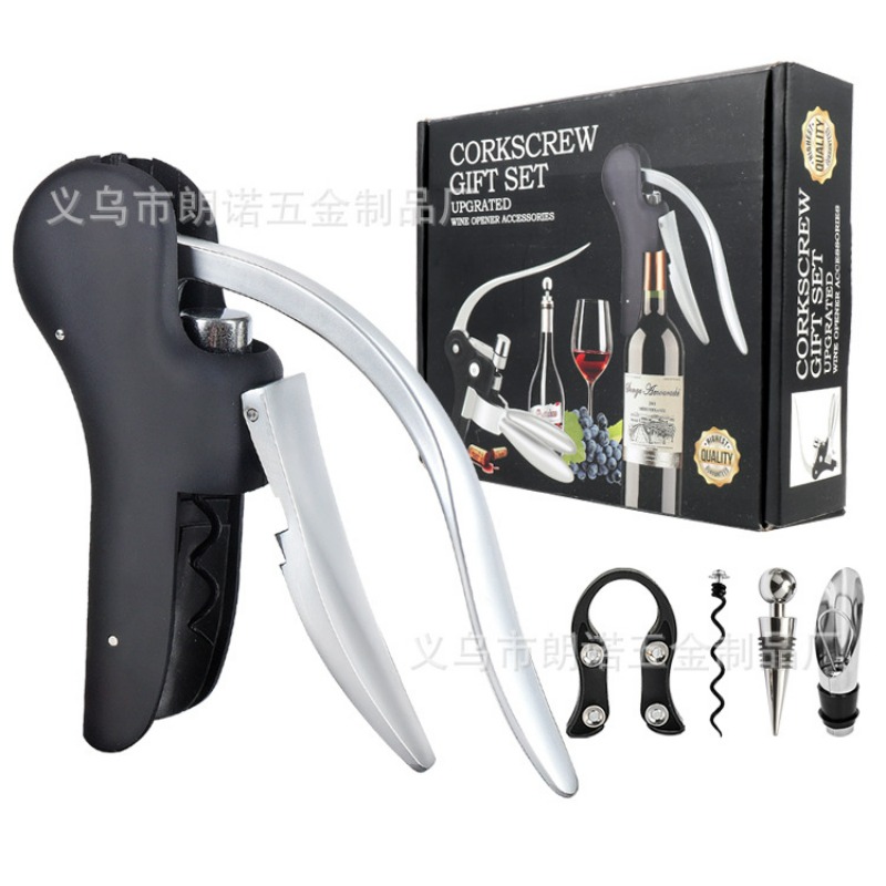 ボトルオープナー用ワインツールセットコルクドリルリフターキッ - Cork Screw Lever のレビューと価格