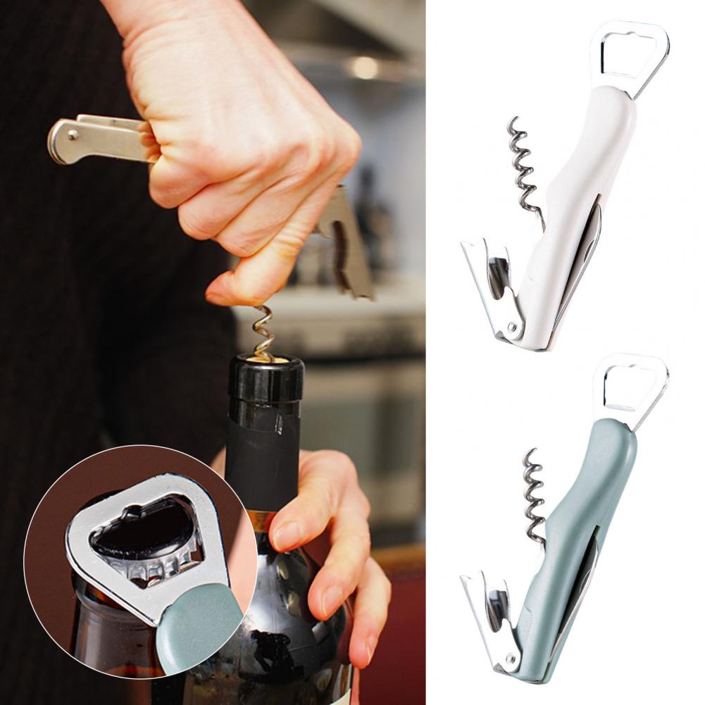 3 in 1ワインオープナー、ビールキャップリフター、フォイ - Cork Screw Lever のレビューと価格
