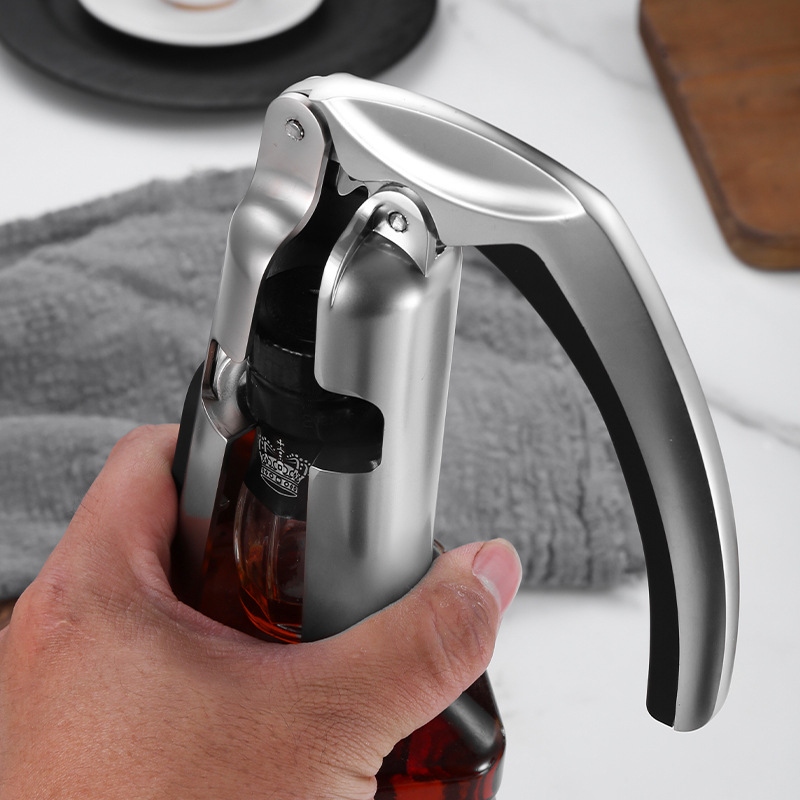 プロ仕様の亜鉛合金製セミオートワインオープナー、ステンレスス - Cork Screw Lever のレビューと価格