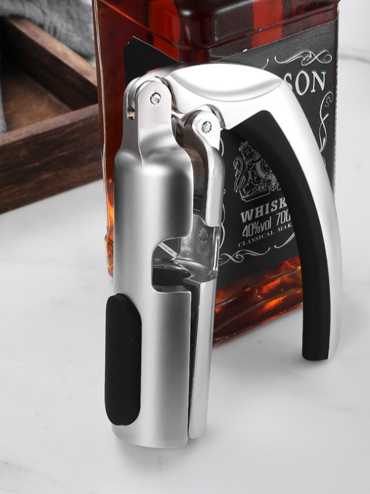 プロ仕様の亜鉛合金製セミオートワインオープナー、ステンレスス - Cork Screw Lever のレビューと価格