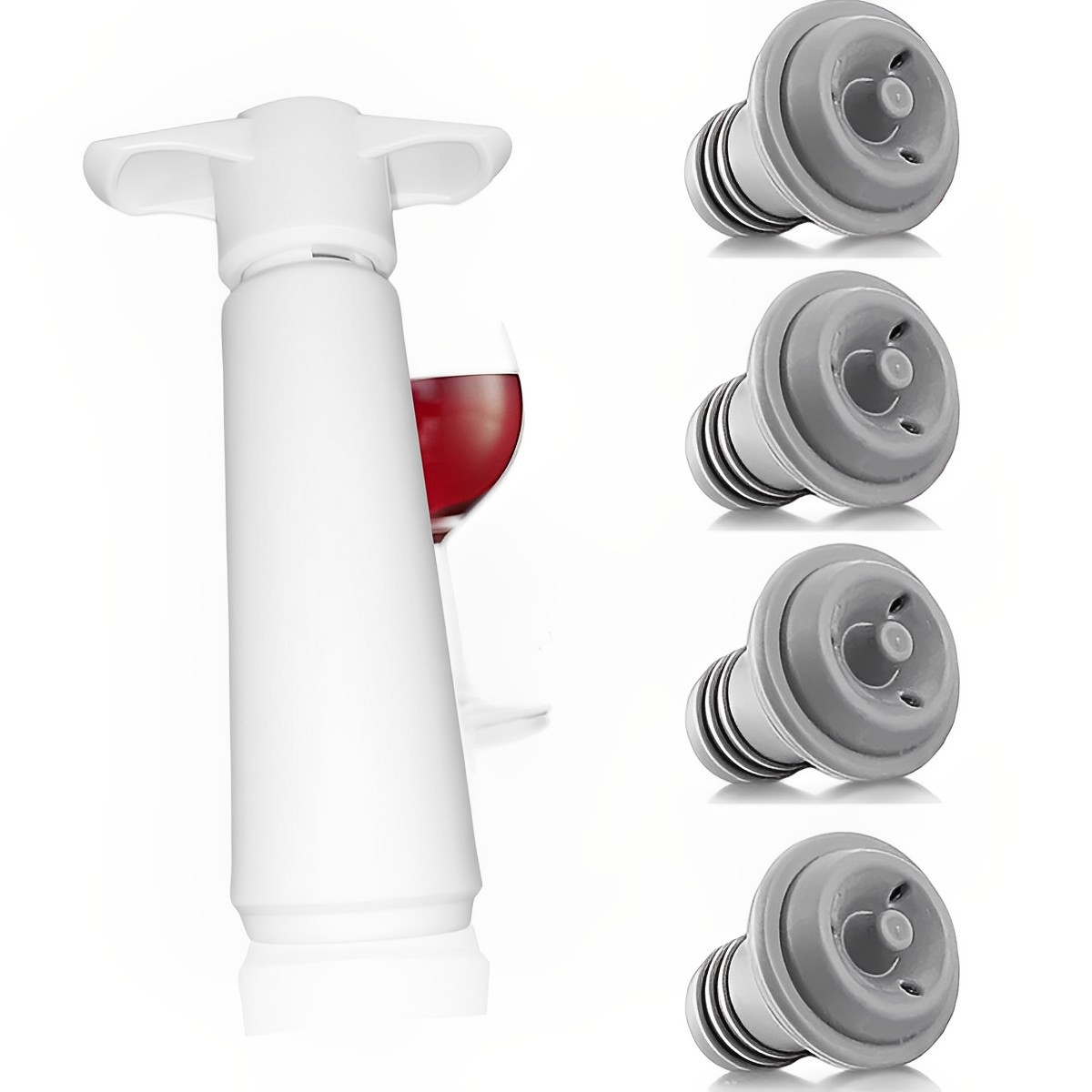 ワイン真空ポンプ手動真空保存ストッパーユニバーサル空気抽出コ - Wine Stopper Vacuum のレビューと価格