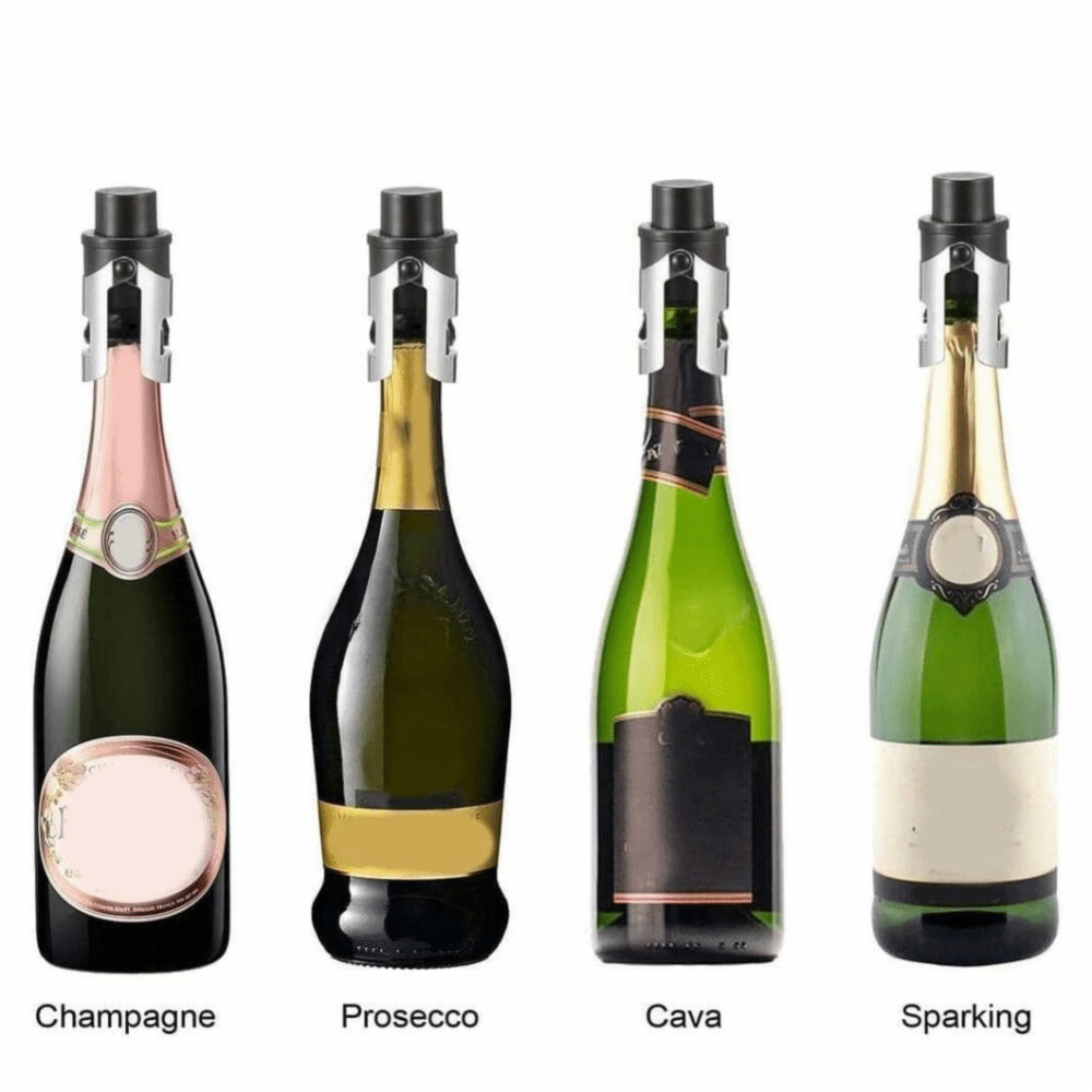 2個入り内蔵圧力ポンプ付き真空シャンパンストッパー、タイムス - Wine Stopper Vacuum のレビューと価格