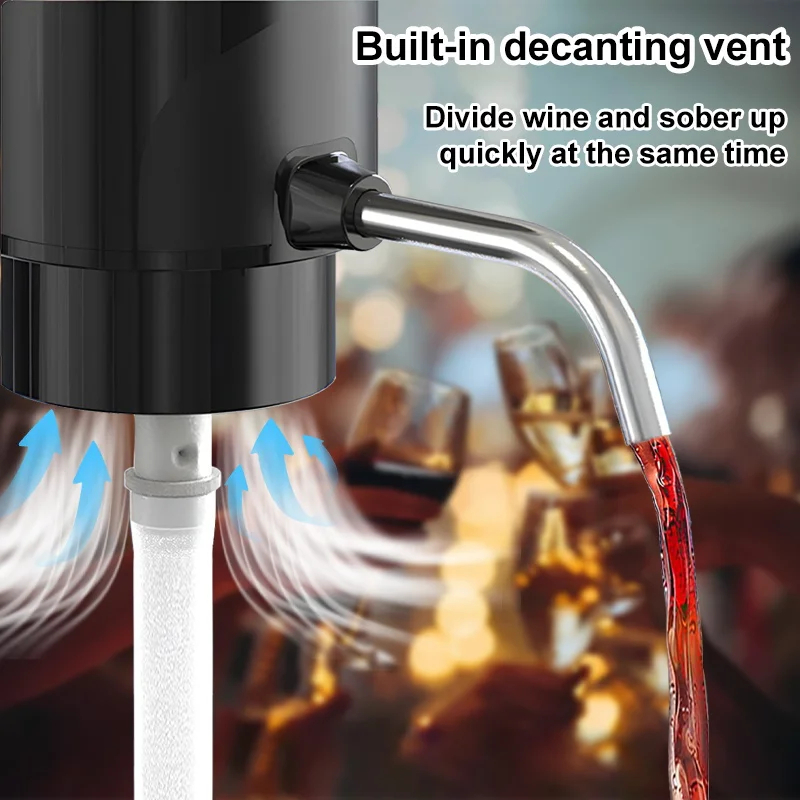 インテリジェントワインエアレーターディスペンサー充電式ワンタ - Wine Beer Liquor のレビューと価格