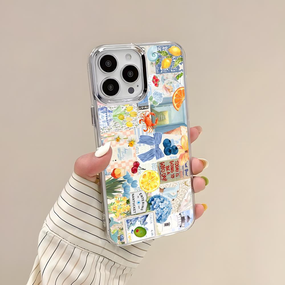 オーシャンワイングラスレモン柄iPhone17 16 15  - Wine & Beer Shop のレビューと価格