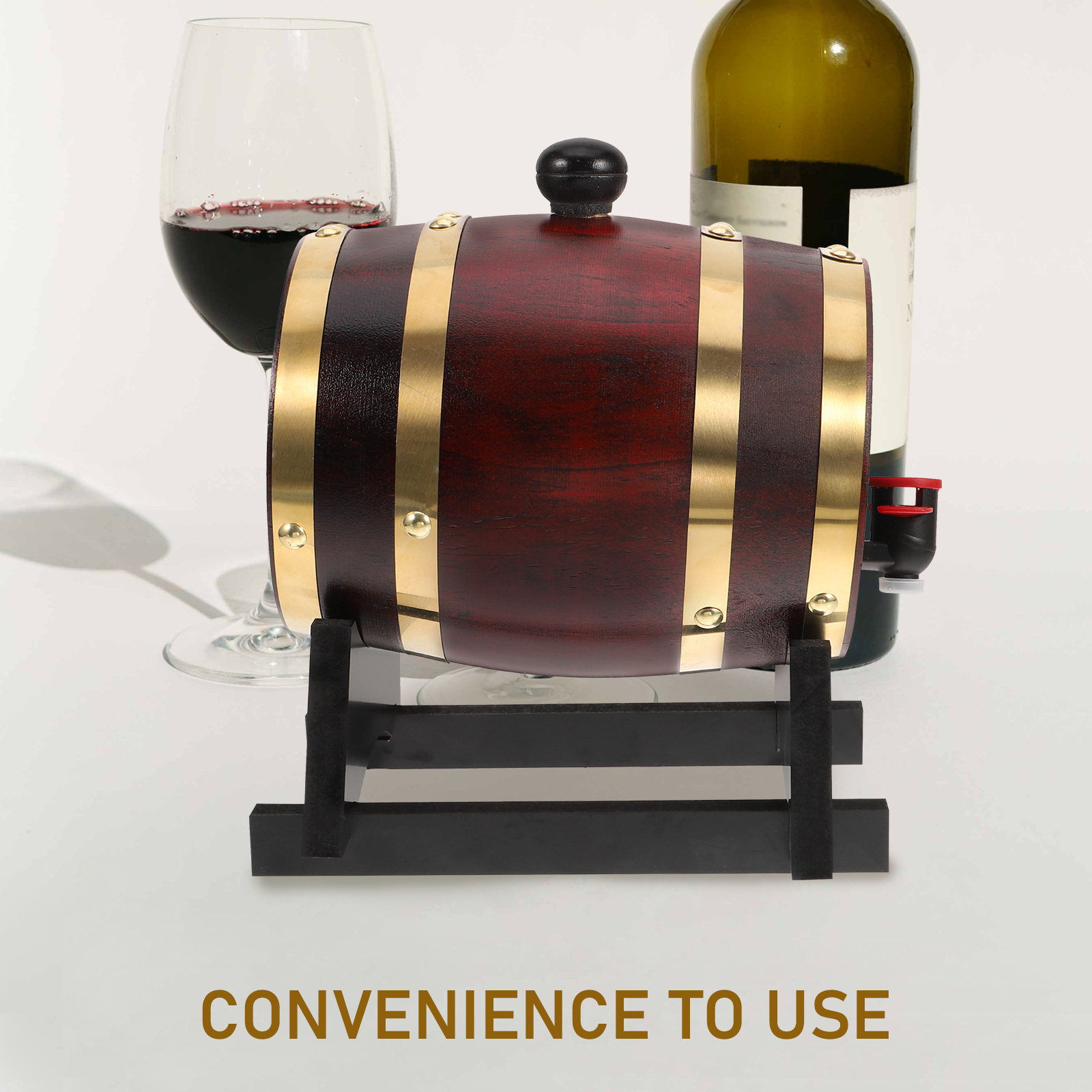 木製ワイン樽1L レッドワインホルダー ビール ウイスキー  - Wine Beer Liquor のレビューと価格