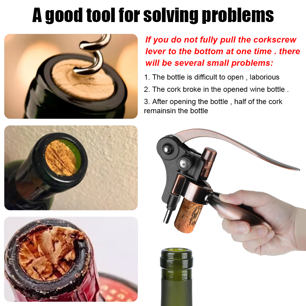 レバーコルク栓,亜鉛合金,ウサギの形,ワイン栓用 - Cork Screw Lever のレビューと価格