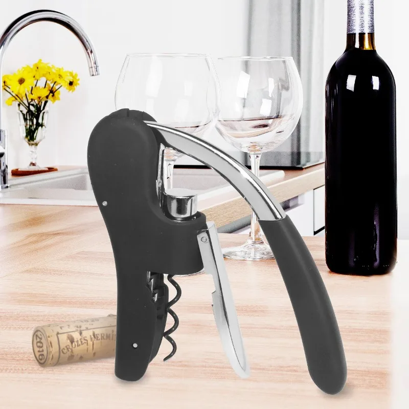 グースネックワインオープナー-手動レバーポンプコルクスクリュ - Cork Screw Lever のレビューと価格
