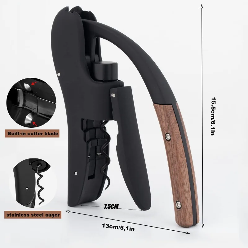 グースネックワインオープナー-手動レバーポンプコルクスクリュ - Cork Screw Lever のレビューと価格