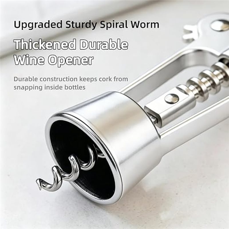 ABAH-省力レバーツール、亜鉛合金製ウィングコルクスクリュ - Cork Screw Lever のレビューと価格