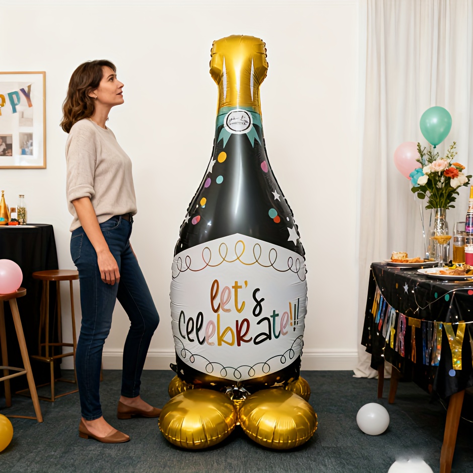 64インチの自立式ワインボトルバルーン、ビール祭り、誕生日パ - Beer And Wine Festival のレビューと価格