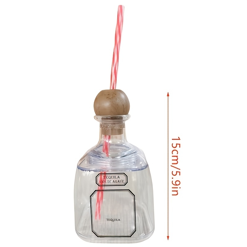 375mlテキーラボトル 再利用可能なカップ ストローコルク - Wine Beer Liquor のレビューと価格