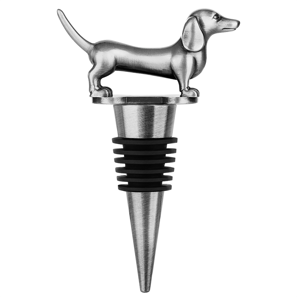 ワインボトルストッパー ダックスフント犬の装飾品 ダックスフ - Wine Stopper Vacuum のレビューと価格
