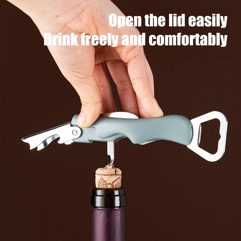 3 in 1ワインオープナー、ポータブルビールキャップリフタ - Cork Screw Lever のレビューと価格