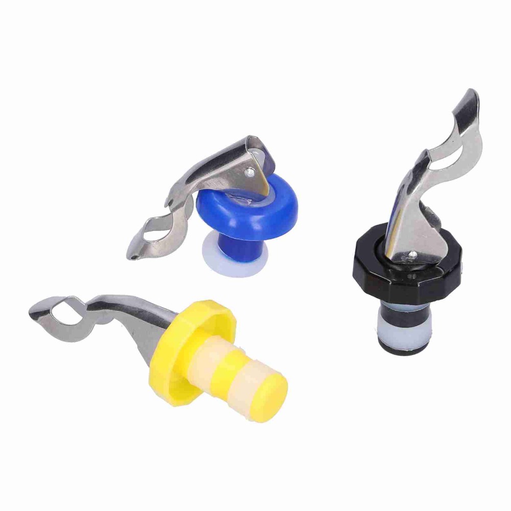 5 個のシリコーンワインボトルプラグ手動再利用可能な飲料ボト - Wine Stopper Vacuum のレビューと価格