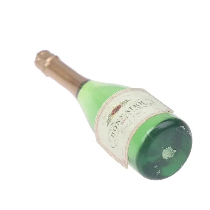 2 個ドールハウスミニ透明ガラスシャンパンボトルモデル模擬酒 - Wine Beer Liquor のレビューと価格