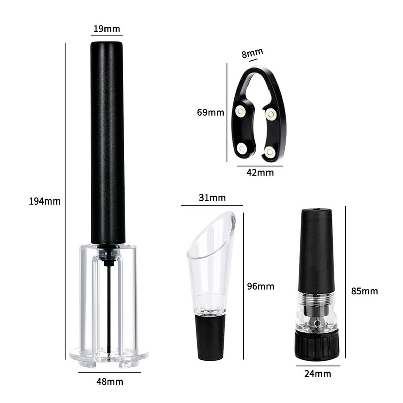 エアポンプワインボトルオープナー空気圧真空ワインストッパービ - Wine Stopper Vacuum のレビューと価格