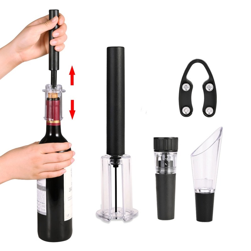 エアポンプワインボトルオープナー空気圧真空ワインストッパービ - Wine Stopper Vacuum のレビューと価格